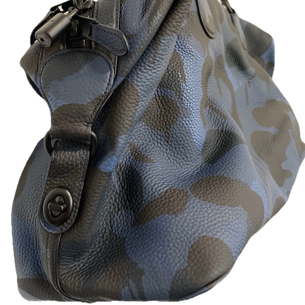 COACH Explorer CAMO Print LEATHER DUFFLE BAG - Picture 7 of 16